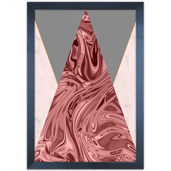 Forma Geométrica 20 - Quadro com Moldura - Preto, ... - Las Quadros