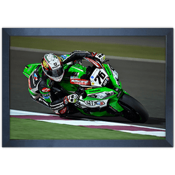 Moto 08 - Quadro com Moldura - Preto, Marrom, Rúst... - Las Quadros