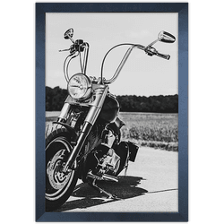 Moto 14 - Quadro com Moldura - Preto, Marrom, Rúst... - Las Quadros