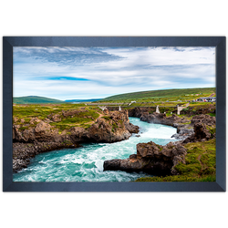 Paisagem 03 - Quadro com Moldura - Preto, Marrom, ... - Las Quadros