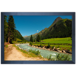 Paisagem 09 - Quadro com Moldura - Preto, Marrom, ... - Las Quadros