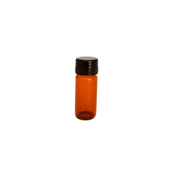 FRASCO TUBULAR VIDRO NEUTRO AMBAR 5ML COM TAMPA RO... - LEAOLABOR