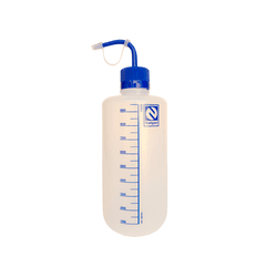 PISSETA GRADUADA 1000ML TAMPA AZUL POLIPROPILENO -... - LEAOLABOR