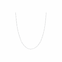Corrente 3x1 1mm 50cm Prata 925 - C3x1-1mm - LE BEAU