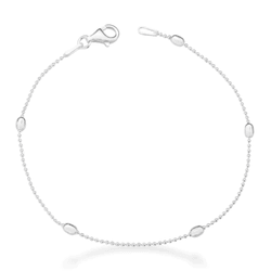 Pulseira Bolinhas Ovais Prata 925 - PBO70 - LE BEAU