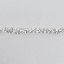 Pulseira Trança Esferas Diamantadas Prata 925 - PE... - LE BEAU