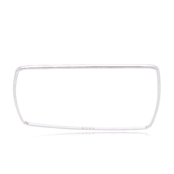 Bracelete Quadrado Fio 1mm Prata 925 - BRQ-1 - LE BEAU