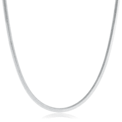 Choker Malha Lacraia 2,5mm 40cm Prata 925 - CKM250 - LE BEAU