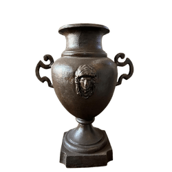 Vaso Ânfora Cara de índia em Ferro Fundido - 1051 - Tampão e grelha GK