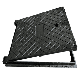 Tampão de Ferro Fundido 60x60 Articulado 12 Tonela... - Tampão e grelha GK