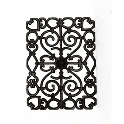 Grade de Ferro Fundido Ramadinha 34X45 cm - 1510 - Tampão e grelha GK