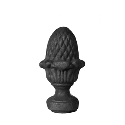 Pinha de Ferro Fundido Oca 19x10 cm - 4030 - Tampão e grelha GK