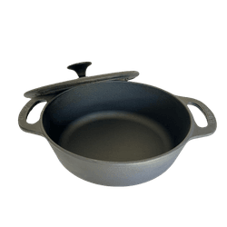 Panela de Ferro Caçarola Oval 5 Litros - 978 - Tampão e grelha GK