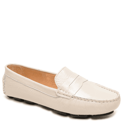 MOCASSIM DRIVE METALIZADO OFF WHITE - 265311 VZO - LESSÔ