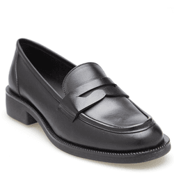MOCASSIM BOLOGNA COURO PRETO - LESSÔ