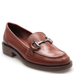 MOCASSIM GENOVA COURO CASTANHO - LESSÔ