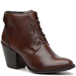 BOTA CANO BAIXO COURO MARROM - LESSÔ