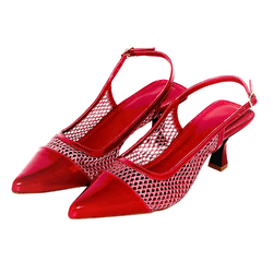 Scarpin Virginia Vermelho - 0267 - LETICIA FERREIRA SHOES 