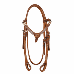  Cabeçada Testeira de Couro com Afogador Sport Equine