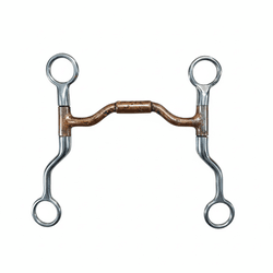 Freio Billy Allen Inox Sport Equine Bocal de Ferro com Banho Cobre