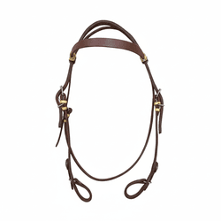  Cabeçada Testeira de Couro com Afogador Sport Equine 8825