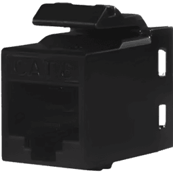 CONECTOR RJ-45 FEMEA CAT.6A Preto - KEYRJ-CAT6-PT - LEVEL ONE