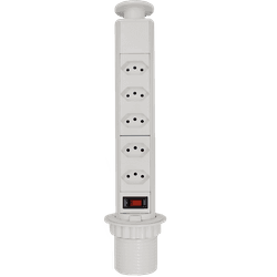 Torre De 5 Tomadas 10 Amperes Com 5 Tomadas Multip... - LEVEL ONE