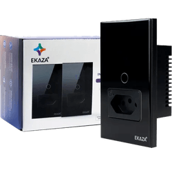  Interruptor Smart Wi-Fi 1 Botão + Tomada 10A Pret... - LEVEL ONE