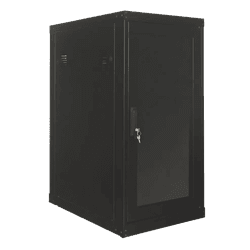 Rack 24U Piso P.G. Preto com Porta 670mm – Ideal p... - LEVEL ONE