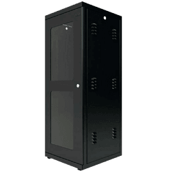 Rack 44U Piso P.G. Preto com Porta 570mm – Ideal p... - LEVEL ONE