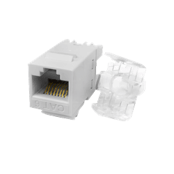 CONECTOR RJ-45 FEMEA CAT.6A Branco - KEYRJ-CAT6-BR - LEVEL ONE