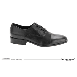 Sapato Social Amarrado Militar Masculino Lhombre -... - L'Hombre - Loja Oficial - Sapatos Masculinos