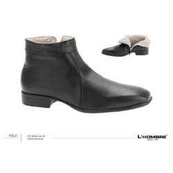 Bota Masculina L'Hombre forrada com Lã Artifical - L'Hombre - Loja Oficial - Sapatos Masculinos