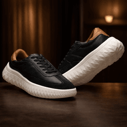 Monaco 37501 Couro Grease Preto Camurça Preto Grea... - LOGALY ATACADO