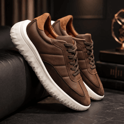 Monaco 37501 Couro Grease Café Camurça Café Camurç... - LOGALY ATACADO