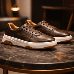 Malibu 30701 Couro Floater Café Comfort Café Malib... - LOGALY ATACADO