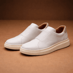 Tera 37801 Couro Floater Branco Selaria Cinza Sola... - LOGALY ATACADO