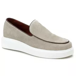 5503 Slip On Masculino Milao Camurça Areia - 5503 - LOGALY ATACADO