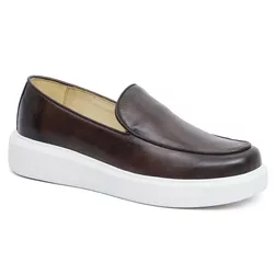 5503 Slip On Masculino Milao Comfort Café - 5503 - LOGALY ATACADO