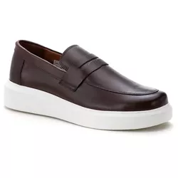 5506 Sapato Slip On Masculino Milao Café - 5506 - LOGALY ATACADO