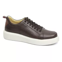 5509 Sapato Masculino Comfort Milao Café - 5509 - LOGALY ATACADO