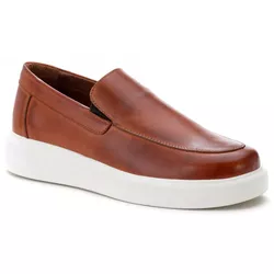 5513 Slip On Masculino Em Couro Milao Castor - 551 - LOGALY ATACADO