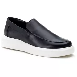 5513 Slip On Masculino Em Couro Milao Preto - 5513 - LOGALY ATACADO