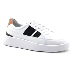 18005 Branco/Preto/Laranja Olimpo Branco/Preto - 1... - LOGALY ATACADO