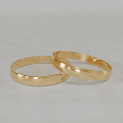Alianças de noivado casamento em ouro 18k 750 trad... - Loja Das Alianças