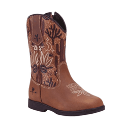 BOTA TEXANA INFANTIL FÓSSIL CARAMELO - XB3016 - Caminhos da Roça