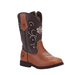 BOTA TEXANA INFANTIL FEMININA FÓSSIL CARAMELO COM ... - Caminhos da Roça