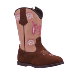BOTA TEXANA INFANTIL FEMININA NOBUCK TERRACOTA - X... - Caminhos da Roça