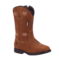 BOTA TEXANA INFANTIL FEMININA NOBUCK CASTOR - XB30... - Caminhos da Roça