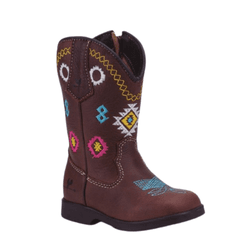 BOTA TEXANA FEMININA INFANTIL NAPA CHOCOLATE - XB8... - Caminhos da Roça
